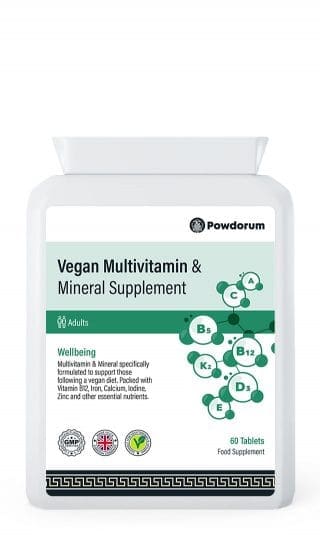 Vegan Multivitamin & Mineral Supplement 60 tablets